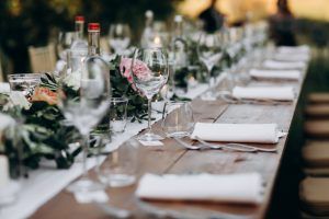 mesa de banquete de bodas