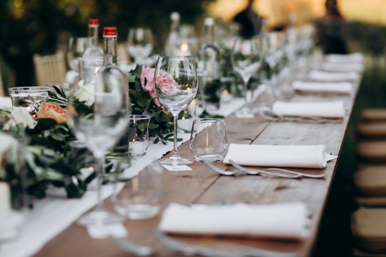 mesa de banquete de bodas